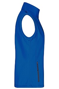 Dámská vesta James & Nicholson Promo softshell, modrá/námořní modrá, velikost S