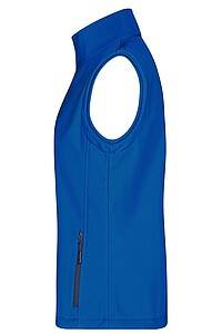 Dámská vesta James & Nicholson Promo softshell, modrá/námořní modrá, velikost S