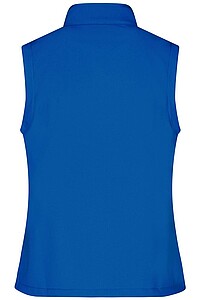 Dámská vesta James & Nicholson Promo softshell, modrá/námořní modrá, velikost XL