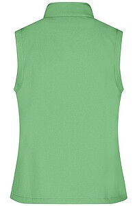 Dámská vesta James & Nicholson Promo softshell, zelená/námořní modrá, velikost XL
