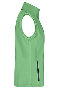 Dámská vesta James & Nicholson Promo softshell, zelená/námořní modrá, velikost XL