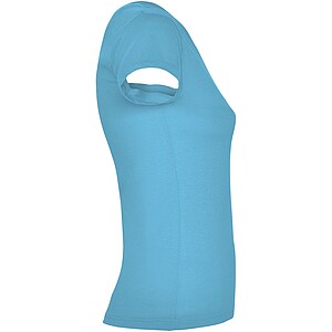 Dámské tričko s krátkým rukávem a výstřihem do V, ROLY VICTORIA, tyrkysová, vel. XL