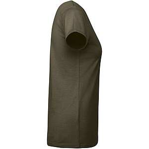 Dámské tričko s krátkým rukávem, ROLY BREDA, vojenská zelená tmavá, vel. S