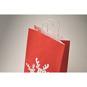 Dárková papírová taška malá, červená