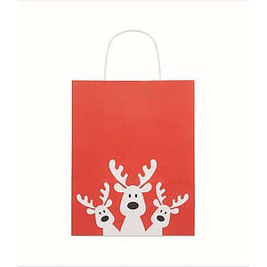 Dárková papírová taška malá, červená