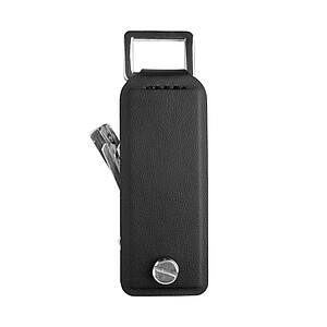 Dárková sada 3ks Swiss Peak Tula z RCS recyklovaného PU, černá