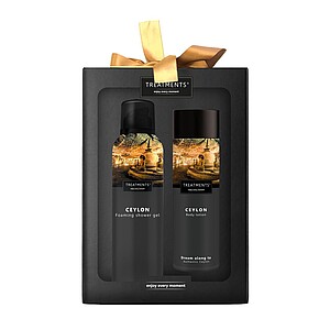 Dárková sada sprchové pěny 200 ml a tělového mléka 250 ml TREATMENTS® Giftbox Tenderness - Ceylon - reklamní předměty