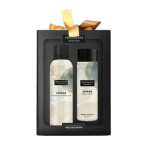 Dárková sada sprchové pěny 200 ml a tělového mléka 250 ml TREATMENTS® Giftbox Tenderness - Samoa - reklamní předměty