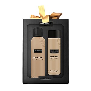 Dárková sada sprchové pěny 200 ml a tělového mléka 250 ml TREATMENTS® Giftbox Tenderness - Zhejiang - reklamní předměty