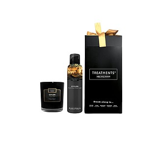 Dárková sada svíčky a sprchové pěny 200 ml TREATMENTS® Giftbox Shower Foam & Candle - Ceylon - reklamní předměty