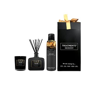 Dárková sada TREATMENTS® obsahující svíčku, difuzér 200 ml a sprchovou pěnu 200 ml - Giftbox Home & Body - Ceylon - reklamní předměty
