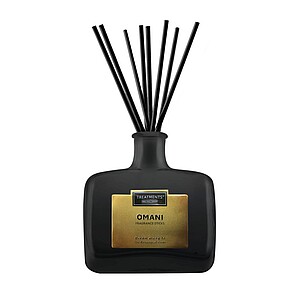 Dárkové balení vonného difuzéru TREATMENTS® Giftbox Fragrance Sticks, 200 ml - Omani - svíčka s vlastním potiskem