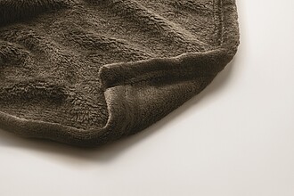 Deka 120x150cm, RPET fleece, hnědá