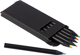 DEMURO Sada 6 pastelek v černé krabičce