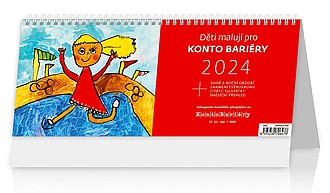 Děti malují pro Konto Bariéry 2025, stolní kalendář - reklamní kalendáře