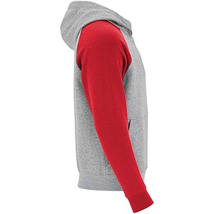 Dětská dvoubarevná mikina Roly Badet, velikost 3/4 roky, šedá/červená