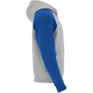 Dětská dvoubarevná mikina Roly Badet, velikost 3/4 roky, šedá/královská modrá