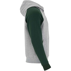 Dětská dvoubarevná mikina Roly Badet, velikost 3/4 roky, šedá/tmavě zelená