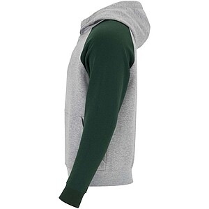 Dětská dvoubarevná mikina Roly Badet, velikost 9/10 let, šedá/tmavě zelená