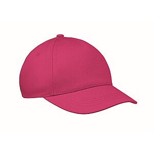 Dětská kšiltovka 5 panelů, fuchsiová