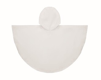 Dětská pončo pláštěnka, bílá