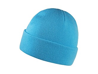 Dětská zimní čepice s lemem, světle modrá