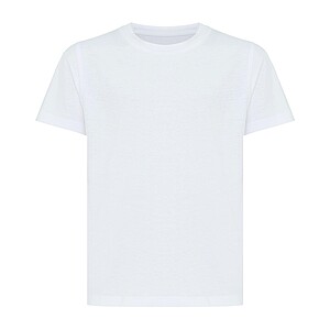 Dětské tričko Iqoniq Koli, velikost 7/8 let, bílá - dětská trička s vlastním potiskem