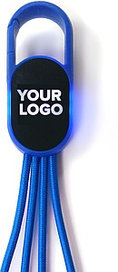 DEZIDER Nabíjecí kabel 4v1 s karabinou, modrá