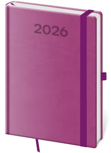Diář denní A5 Print Pop - fialová 2026 - diář s vlastním potiskem