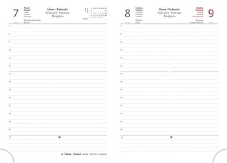 Diář denní A5 Vario - 3 RED DESIGN