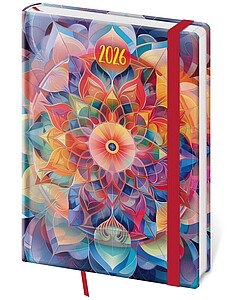 Diář denní A5 Vario - Meadow s gumičkou - diář s vlastním potiskem