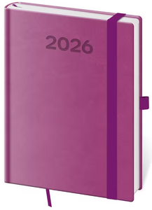 Diář denní B6 Print Pop - fialová 2026 - diář s vlastním potiskem