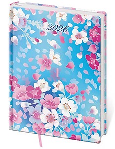 Diář denní B6 Vario Lyra - Blossom 2026 - diář s vlastním potiskem