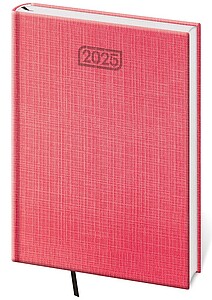Diář týdenní A5 Zephir - červená - diář s vlastním potiskem