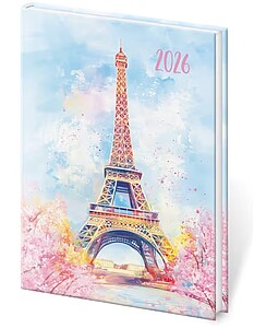 Diář týdenní kapesní A7 Vario Lyra - Paris 2026 - diář s vlastním potiskem