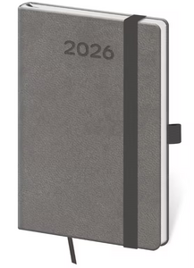 Diář týdenní kapesní Print Pop - šedá 2026
