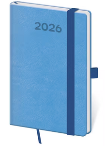 Diář týdenní kapesní Print Pop - světle modrá 2026 - diář s vlastním potiskem