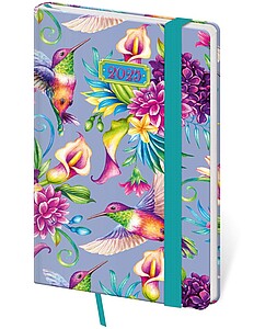 Diář týdenní kapesní Vario - Romantic s gumičkou - diář s vlastním potiskem