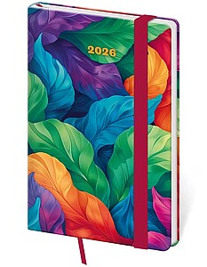 Diář týdenní kapesní Vario - Tropical s gumičkou 2026 - diář s vlastním potiskem