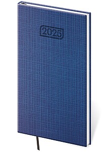 Diář týdenní kapesní Zephir - modrá - diář s vlastním potiskem