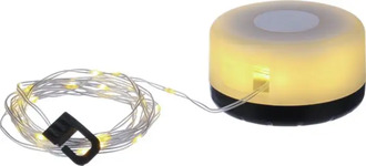 Dobíjecí kempingové světlo, černá - reklamní předměty