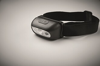 Dobíjecí LED čelová svítilna, černá