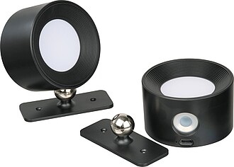 Dobíjecí nástěnné lampy 2 ks, černá - reklamní předměty