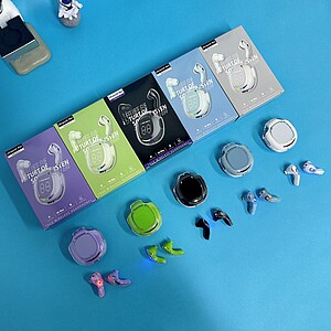 Dobíjecí sluchátka s digitálním displejem BT 5.3