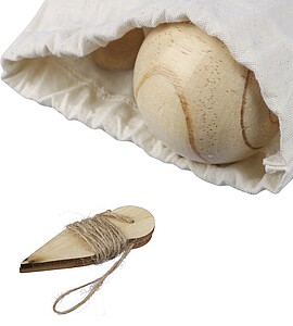 Dřevěná míčová hra, hnědá