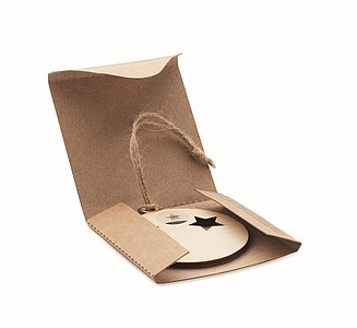 Dřevěná ozdoba, koule - vánoční reklamní předměty