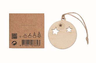 Dřevěná ozdoba, koule