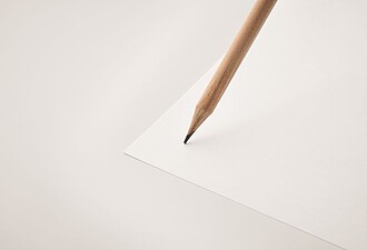 Dřevěná tužka s gumou, hrocená