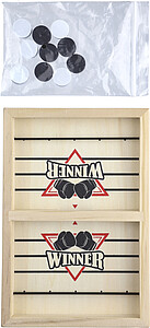 Dřevěná vyhazovací hra, hnědá