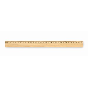 Dřevěné pravítko 30 cm, béžová - reklamní předměty